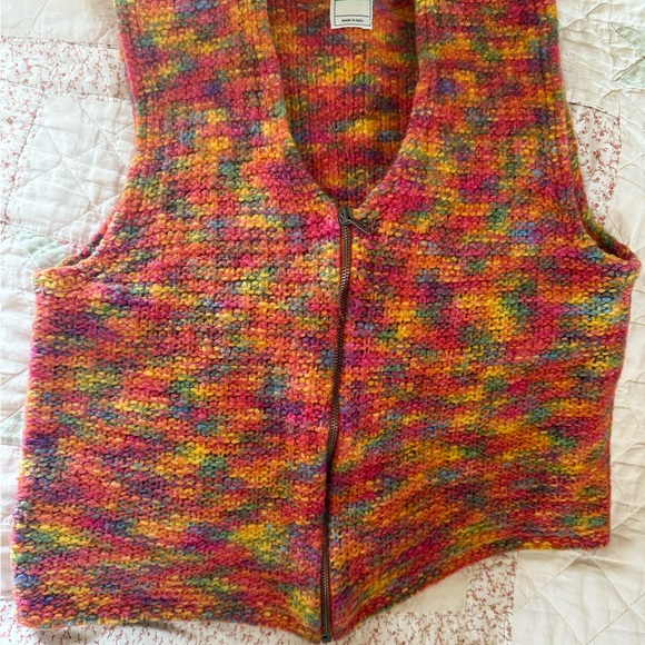 United Colors Of Benetton Tops - United Colors of Benetton Wool Knit Zip Vest
